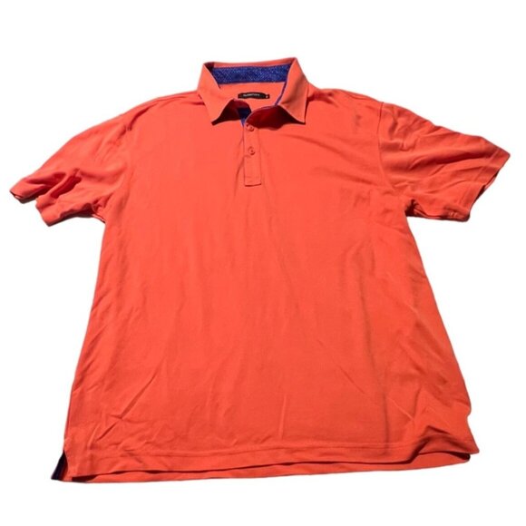 Bugathchi Polo Shirt Men's Size Large Moisture Wicking Comfort Stretch Excellent - Picture 1 of 6